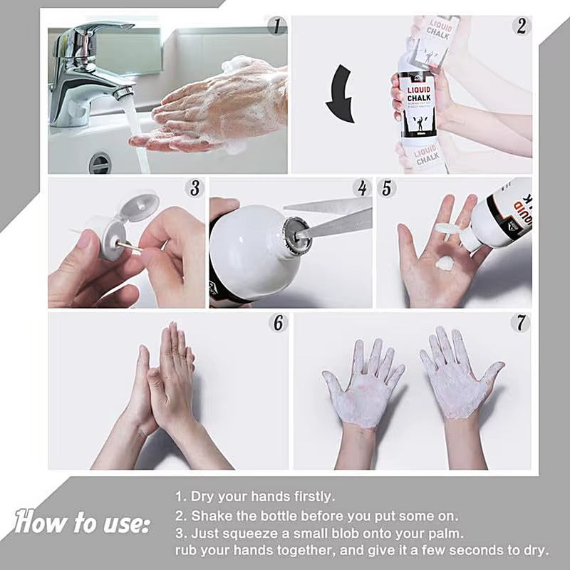 30Ml Liquid Chalk Sports Magnesium Powder Fitness Weight Lifting anti Slip Cream Grip Weightlifting Climbing Gym Sport