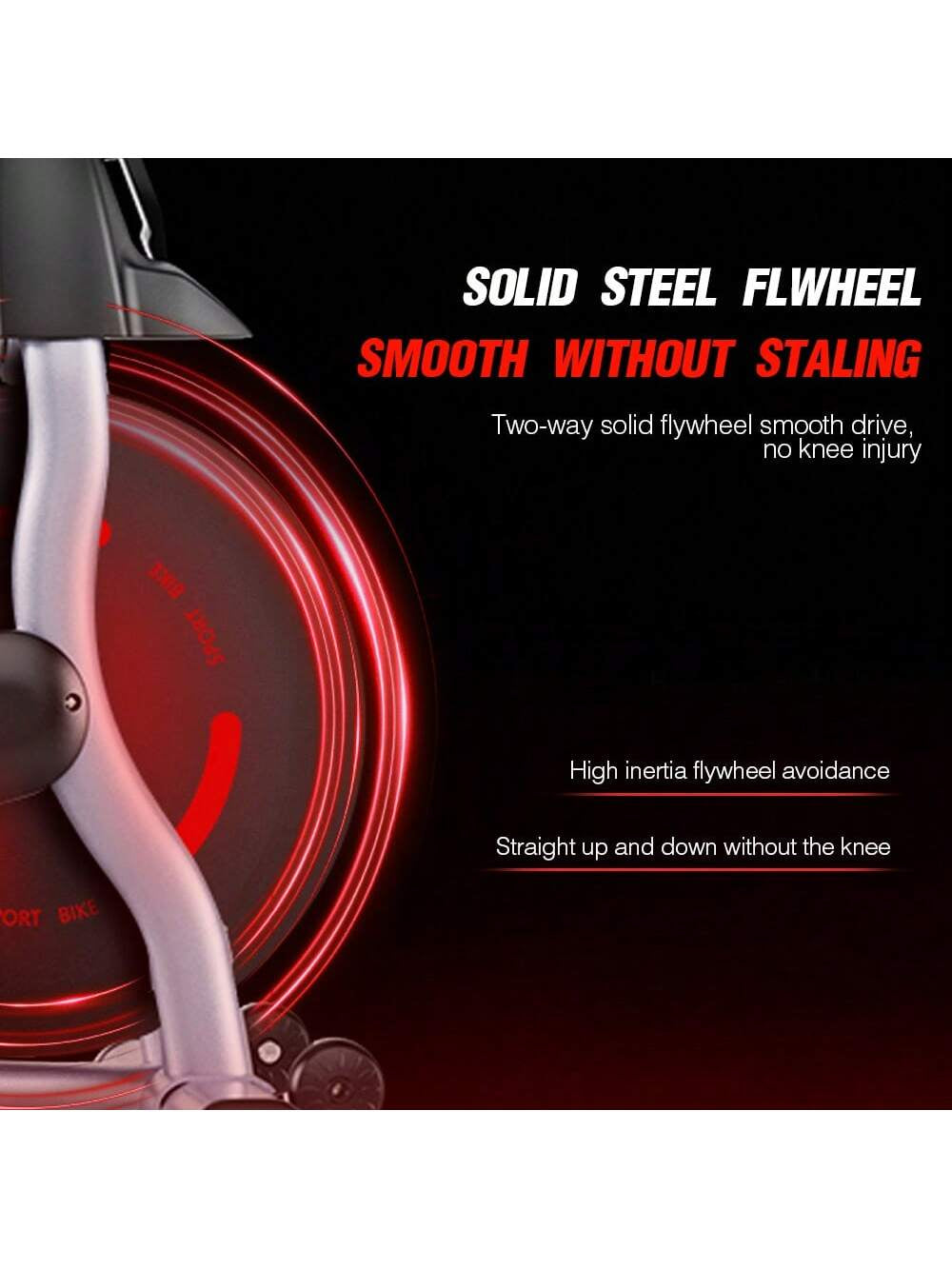 Indoor Exercise Bike for Home Use with Adjustable Height, Suitable for the Whole Family. This Is an Exercise Bike for Indoor Gym, Equipped with a Mobile Phone/Ipad Holder. It Is a Multi-Functional Smart Electronic Watch.