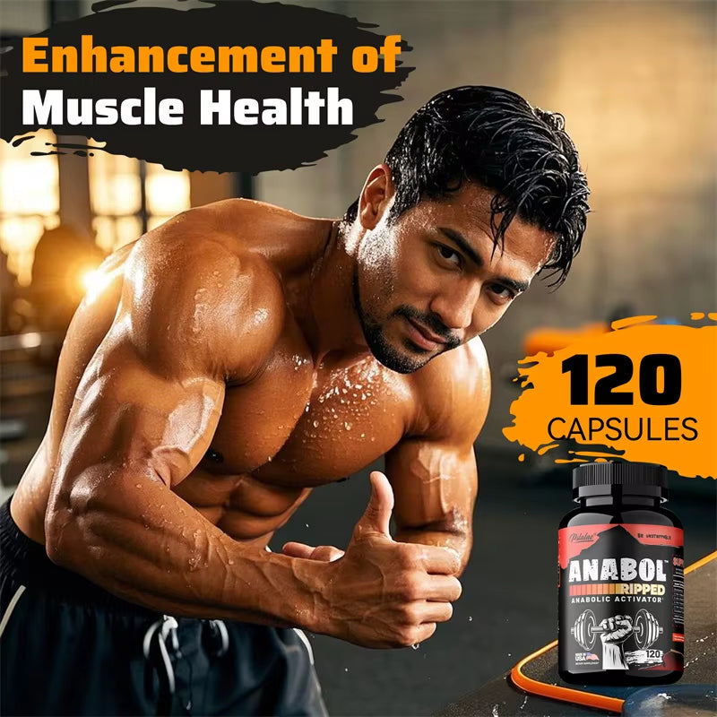 Anabol Ripped Anabolic Muscle Builder - Increase Abdominal Muscle Mass, Promotes Faster Muscle Growth, Recovery and Strength