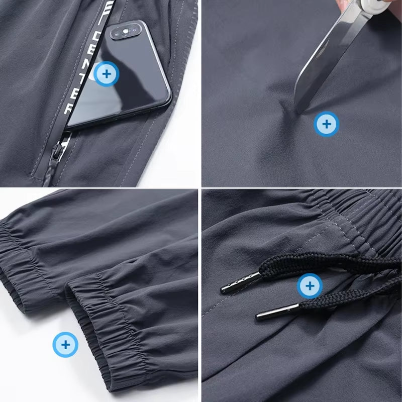 Running Sports Male Men Sweatpants Training Pants Gym Fitness Jogging Sportpants Breathable Absorb Sweat Quick Dry Trousers