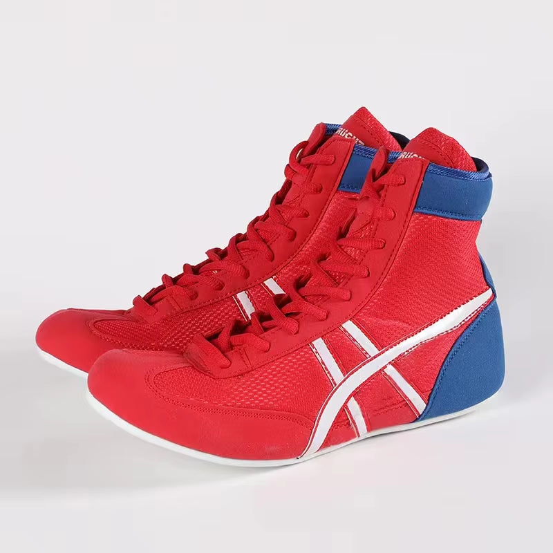 Weightlifting Shoes Boxing Shoes Breathable Wear-Resistant Non-Slip Wrestling Shoes Fighting Sports Shoes Gym Training Shoes