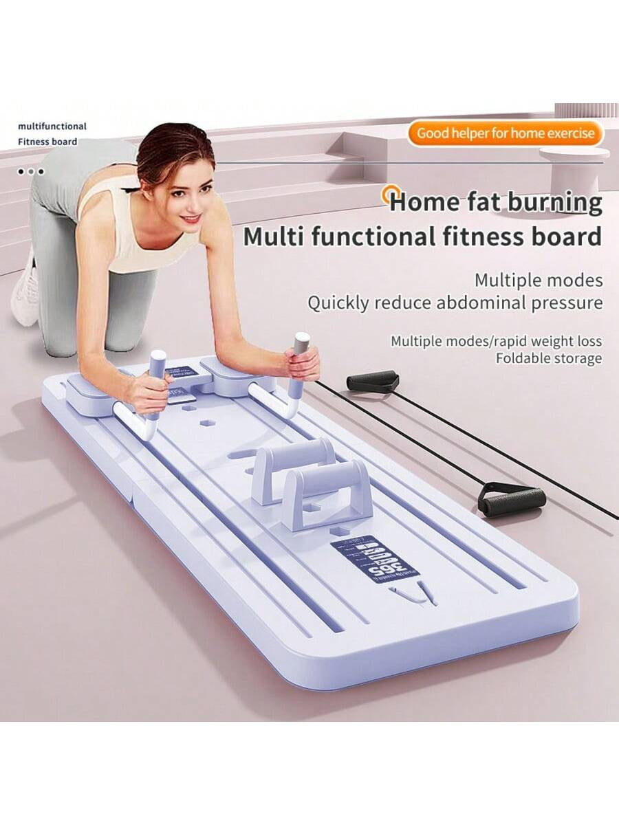 Larora Pilates Board - Pilates Reformer Set, Multi-Purpose Foldable Pilates Reformer Board for Home, 5 in 1 Pilates Sliding Board