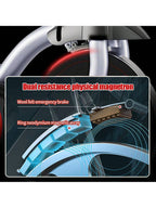 Indoor Exercise Bike for Home Use with Adjustable Height, Suitable for the Whole Family. This Is an Exercise Bike for Indoor Gym, Equipped with a Mobile Phone/Ipad Holder. It Is a Multi-Functional Smart Electronic Watch.