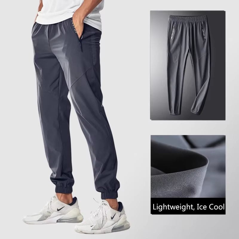Running Sports Male Men Sweatpants Training Pants Gym Fitness Jogging Sportpants Breathable Absorb Sweat Quick Dry Trousers