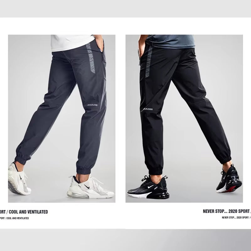 Running Sports Male Men Sweatpants Training Pants Gym Fitness Jogging Sportpants Breathable Absorb Sweat Quick Dry Trousers